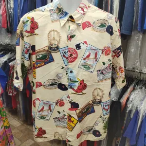 Vintage ST. LOUIS CARDINALS MLB Reyn Spooner Cotton Hawaiian Shirt XL