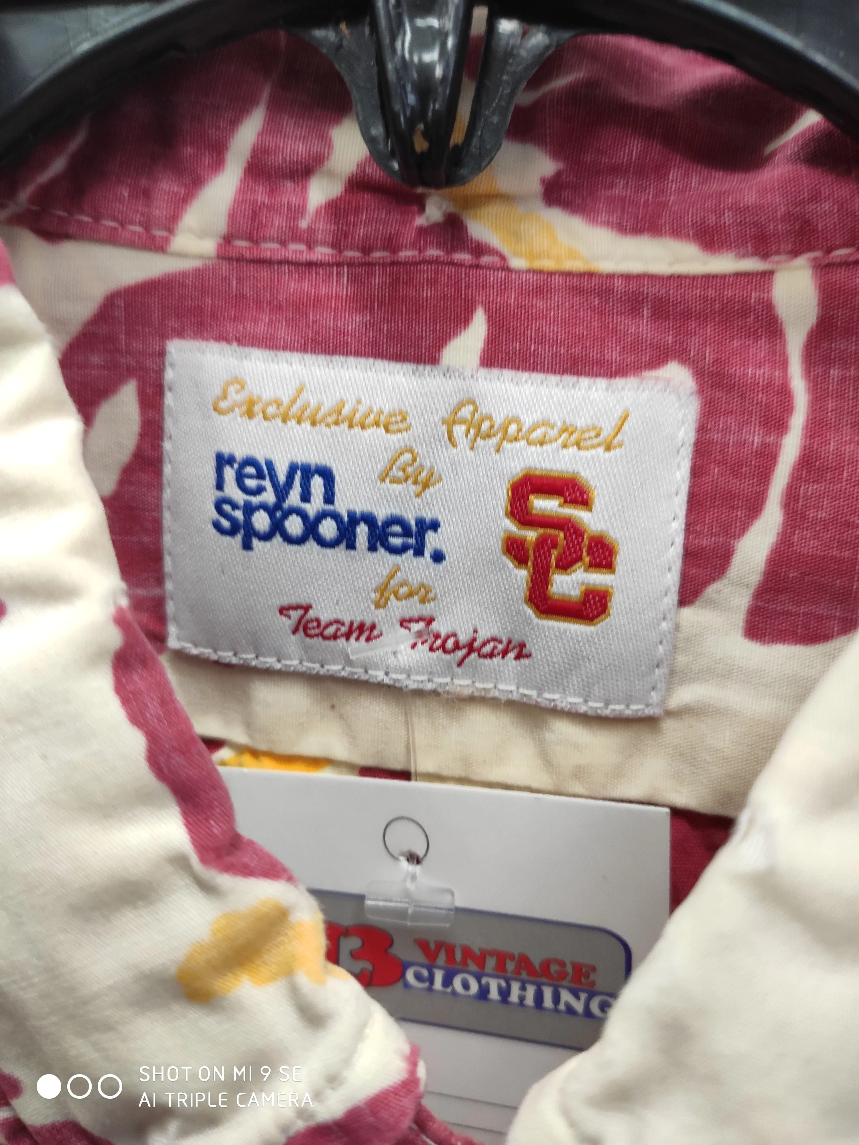 Vintage USC TROJANS NCAA Reyn Spooner Cotton Hawaiian Shirt L