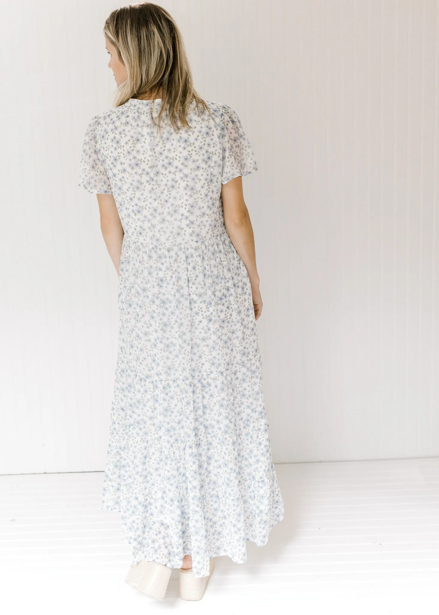 X Blue Shades Floral Maxi